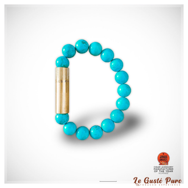 Furador charutos LES FINES LAMES Bracelete brass turquoise L