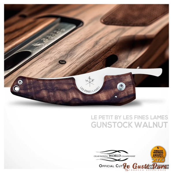 Cortador charutos LES FINES LAMES Le Petit gunstock walnut